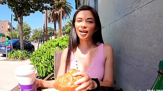 Outdoor dicking in HD POV video around hot Scarlett Alexis